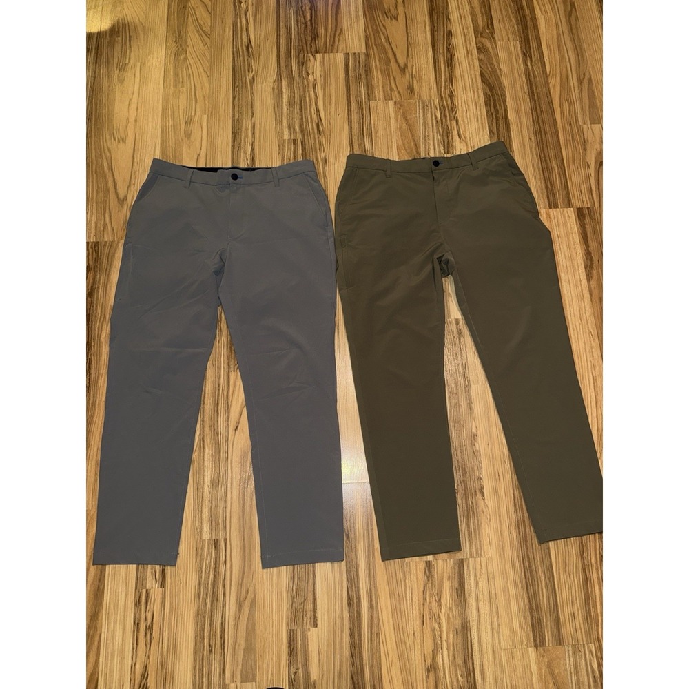 Nautica Navtech Pants Lot Men's 33x30 Gray Green Performance‎ Stretch Casual